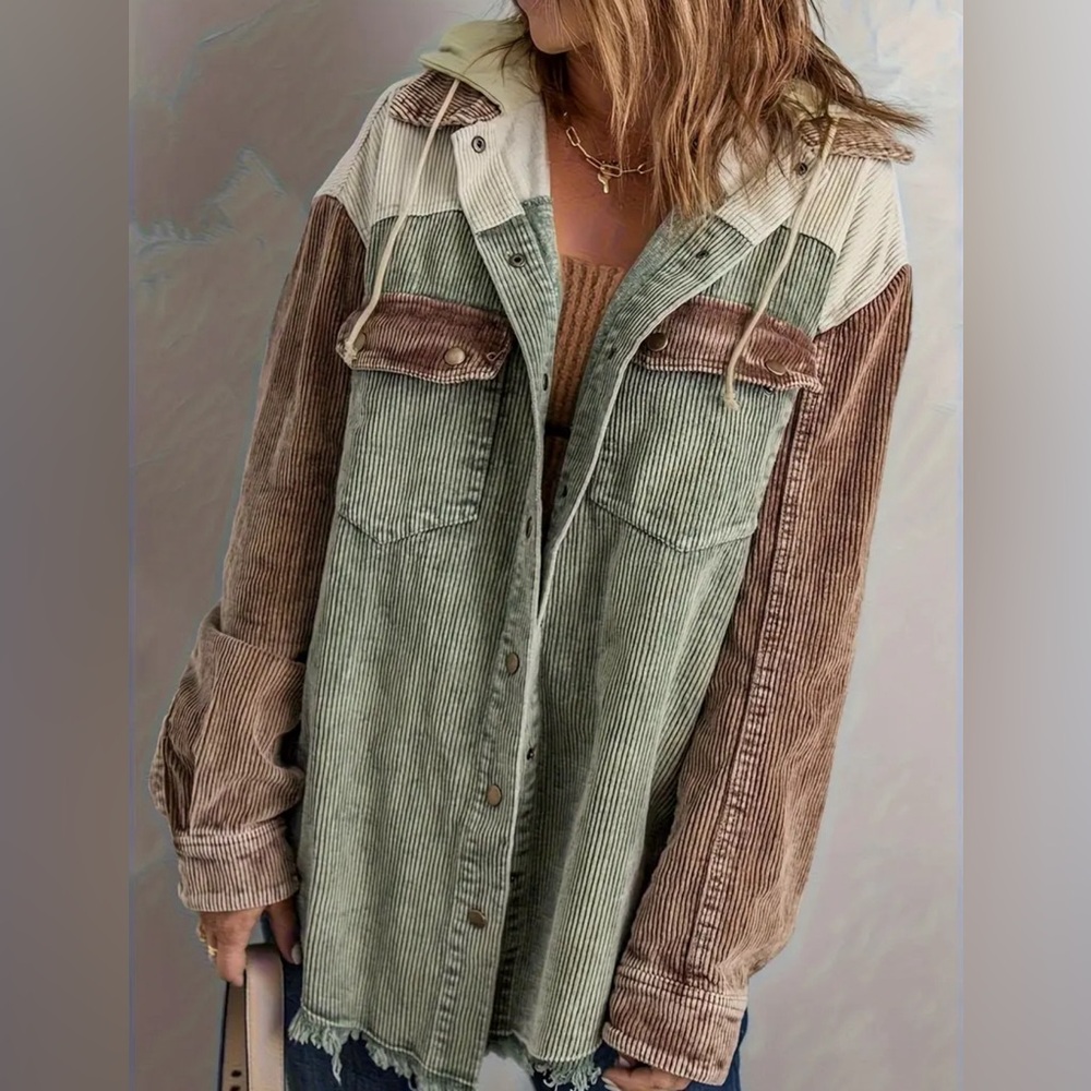 Women's Multi-Color Corduroy Jacket